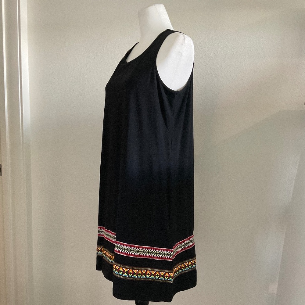 Dress Black Embroidery Sleeveless  Size XXL (runs small) - Picture 9 of 9